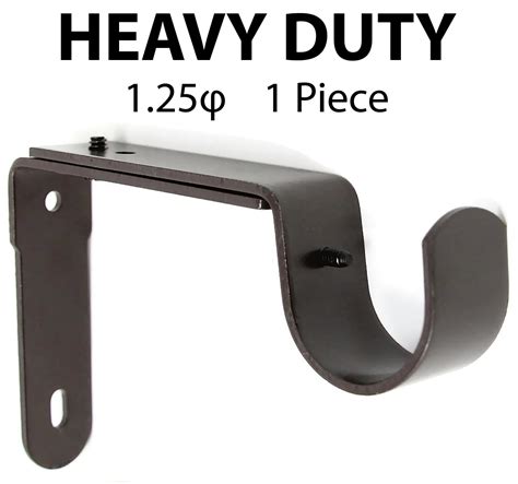 metal single curtain rod bracket|curtain rod brackets no screws.